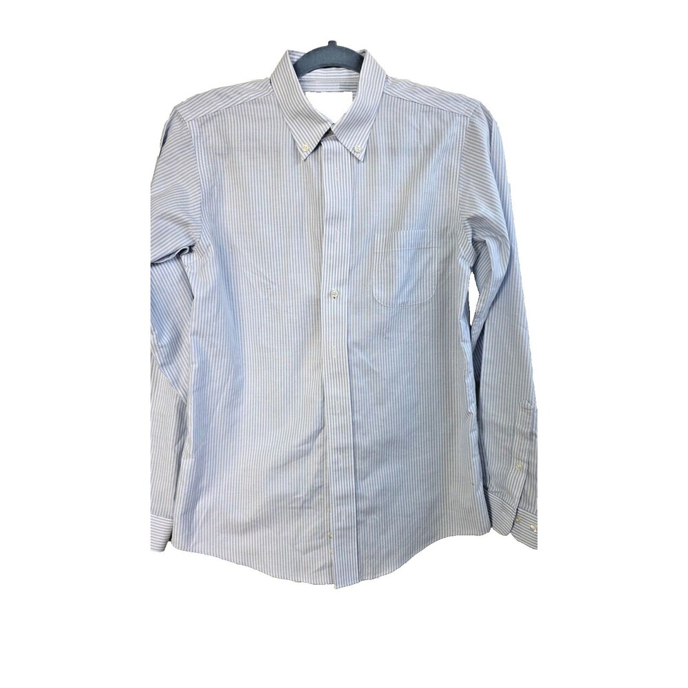 Brooks Brothers Boys 100% Supima Cotton Non Iron Oxford Blue Shirt 18